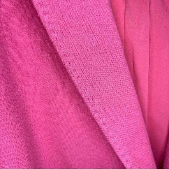 Talbots Women's Magenta Pink Aberdeen Cotton Blend  Button Front Blazer - Picture 8 of 9